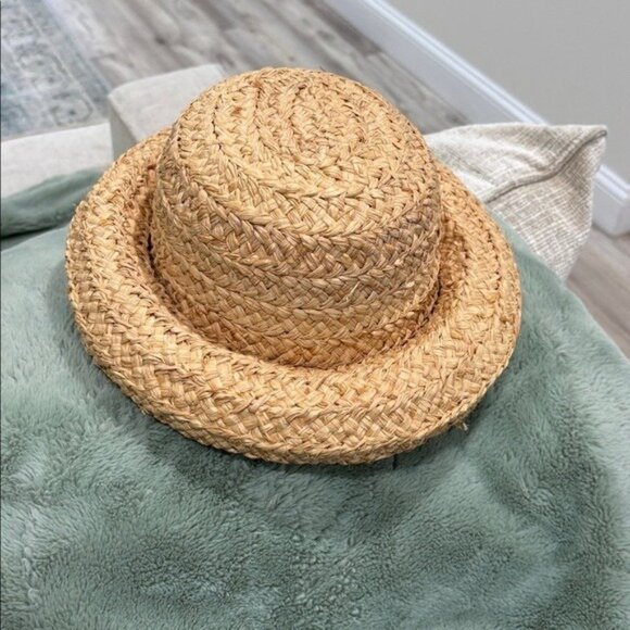 WHITTALL & SHON 100% STRAW SUMMER HAT - Picture 2 of 5
